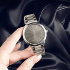 Big women's retro men's watch stainless steel