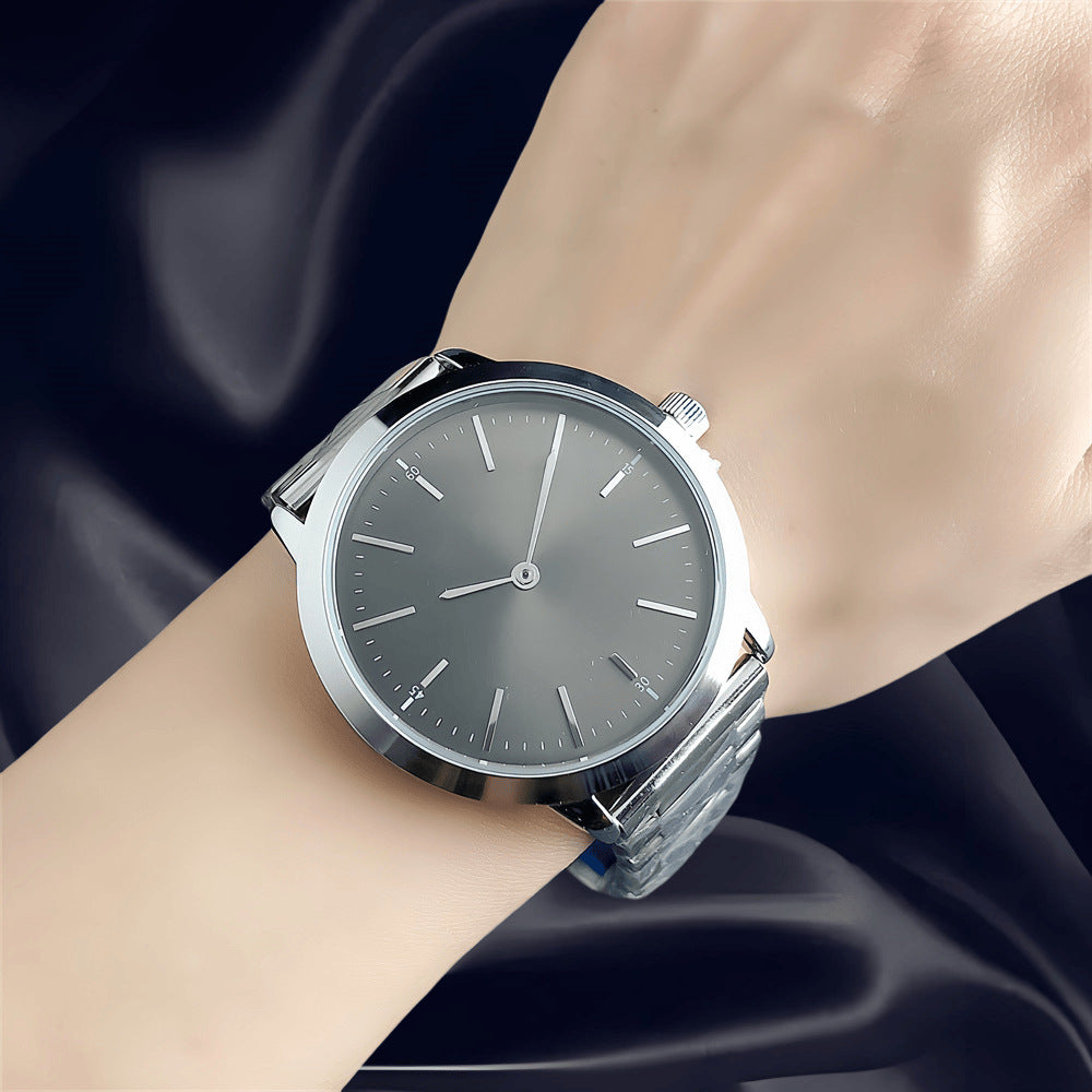 Big women's retro men's watch stainless steel