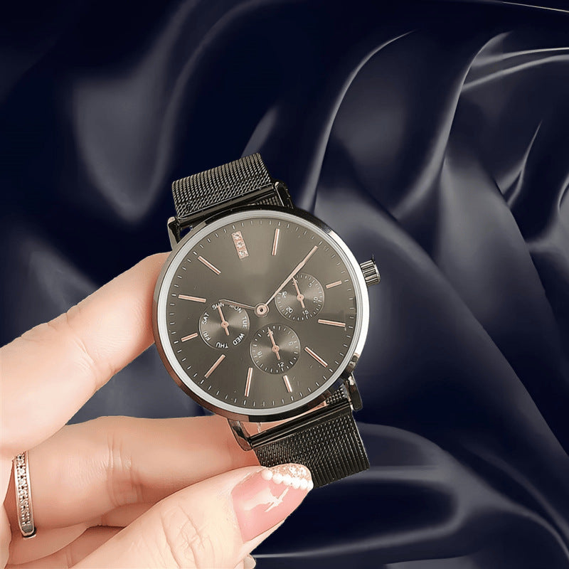 (Wholesale), fashionable watch strap stainless steel, men's watch, British style