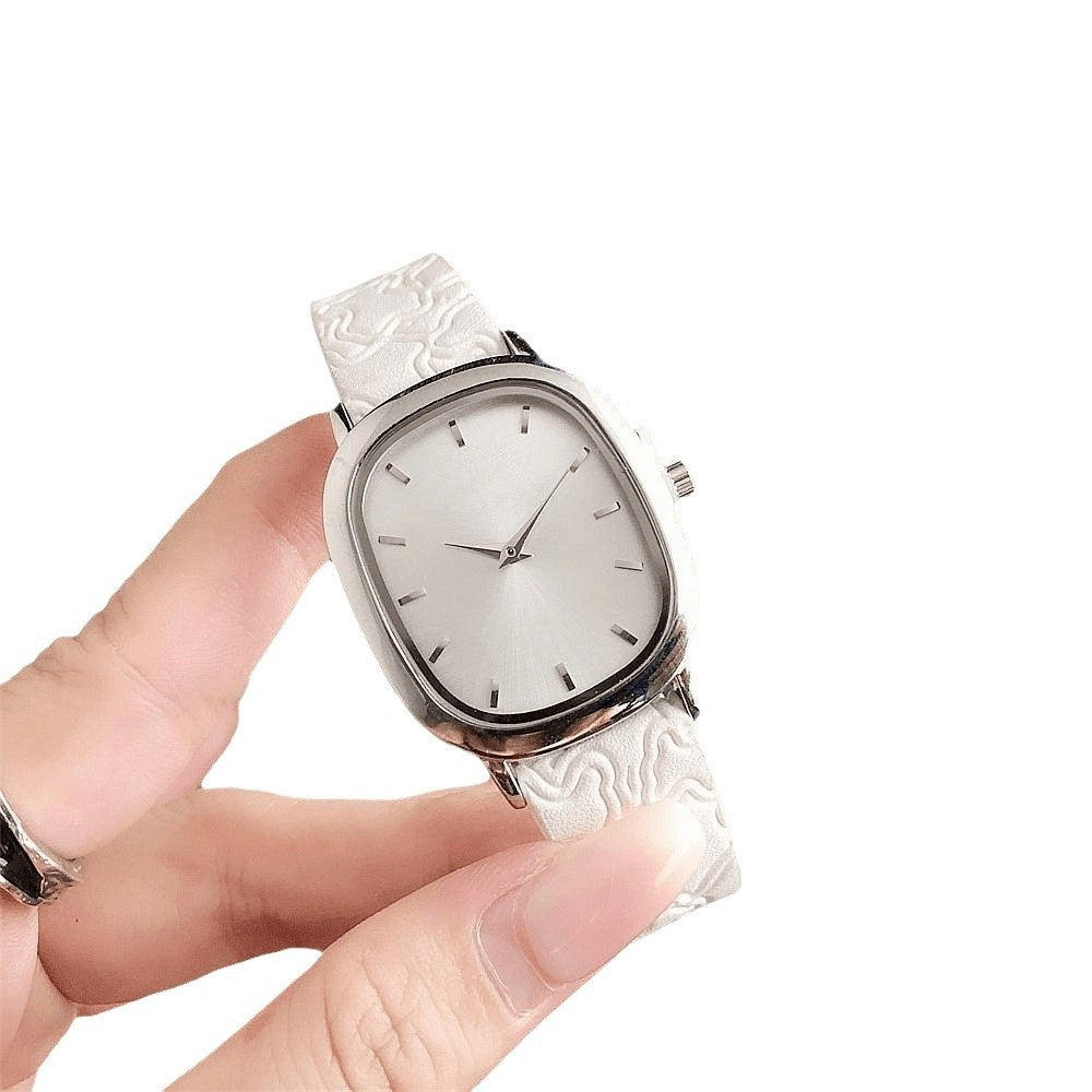 Fashionable elegant design square watch, universal swiss watch, belt, quartz watches, simple and elegant design, trend of season