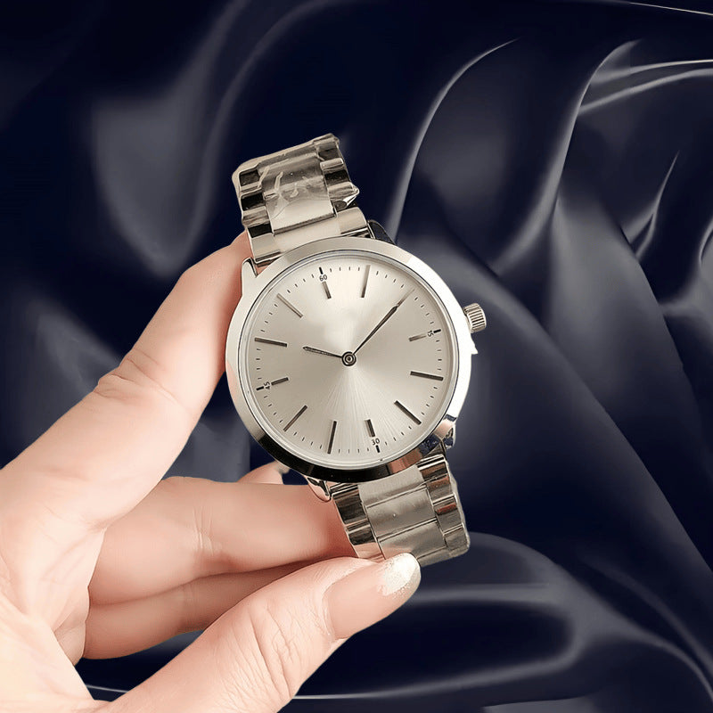 Big women's retro men's watch stainless steel