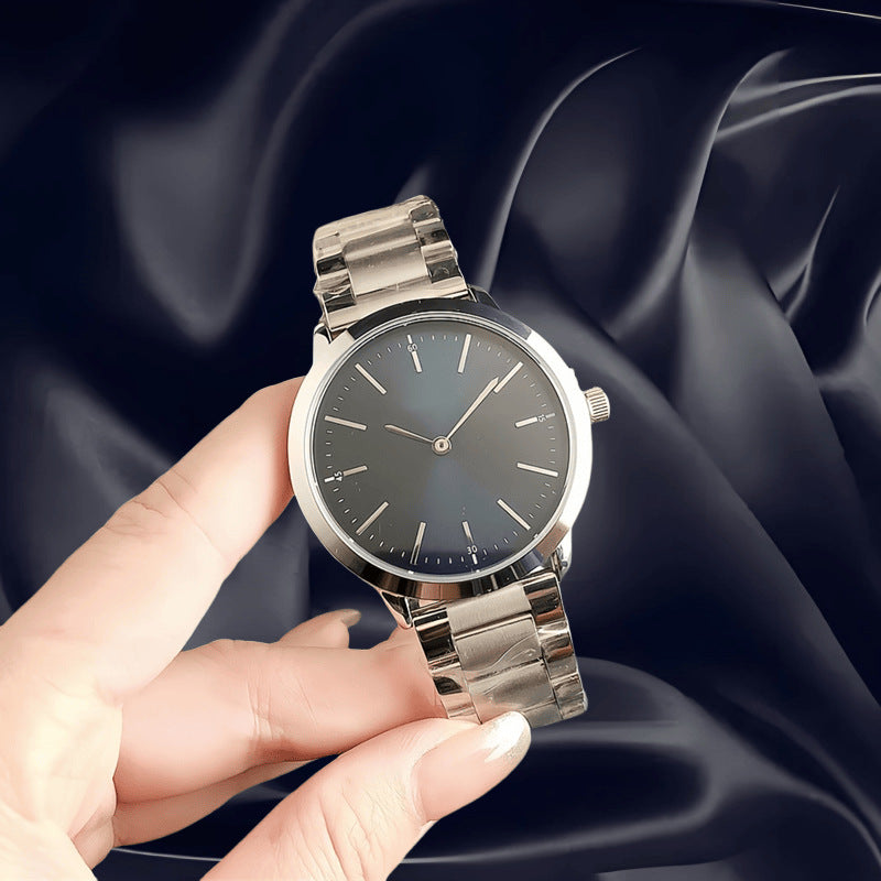 Big women's retro men's watch stainless steel