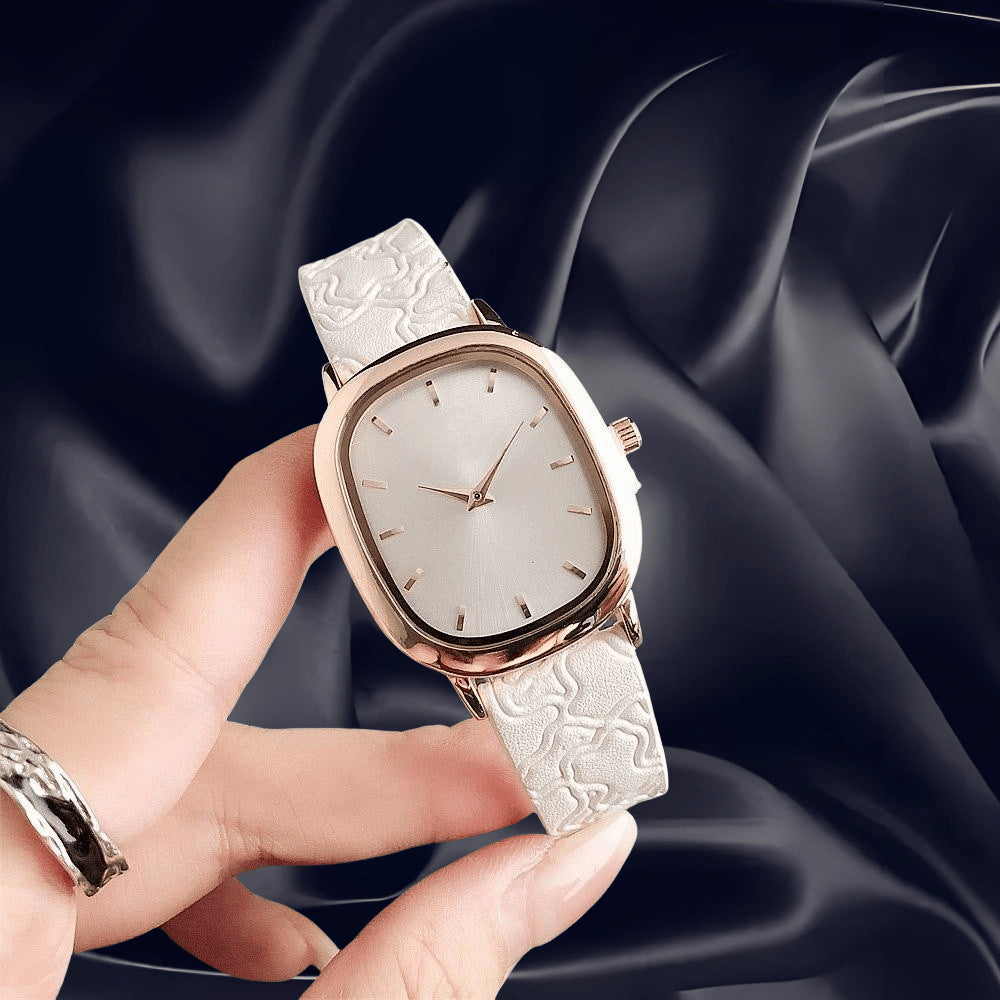 Fashionable elegant design square watch, universal swiss watch, belt, quartz watches, simple and elegant design, trend of season