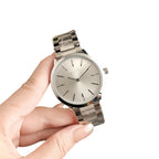 Big women's retro men's watch stainless steel