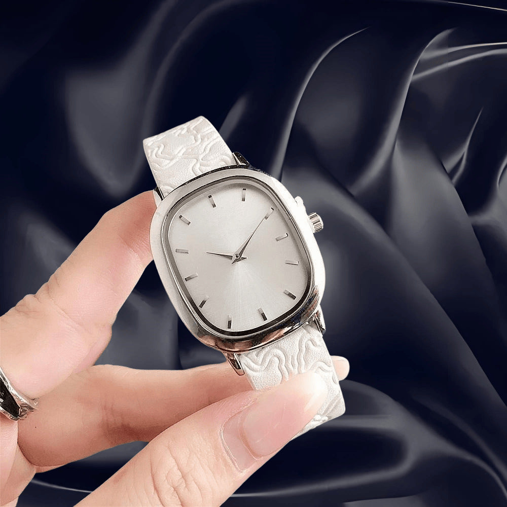 Fashionable elegant design square watch, universal swiss watch, belt, quartz watches, simple and elegant design, trend of season