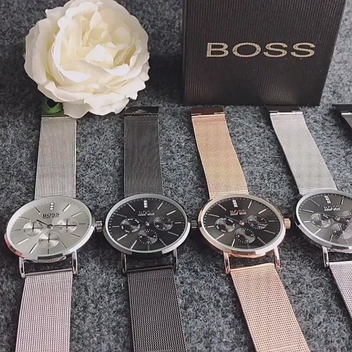 (Wholesale), fashionable watch strap stainless steel, men's watch, British style